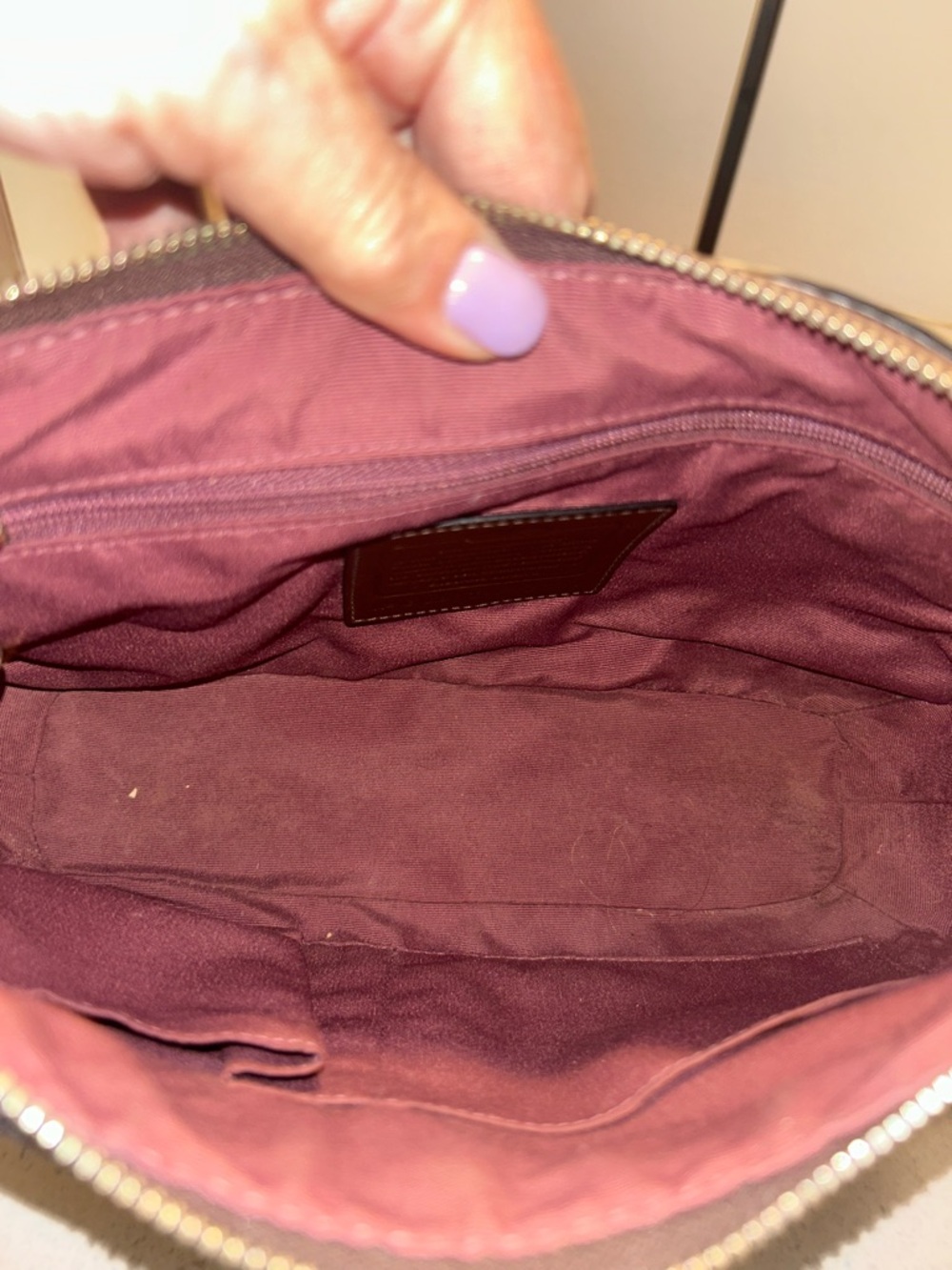Classic Coach Brown SoHo Pebbled Leather Shoulder Bag - Picture 9 of 14